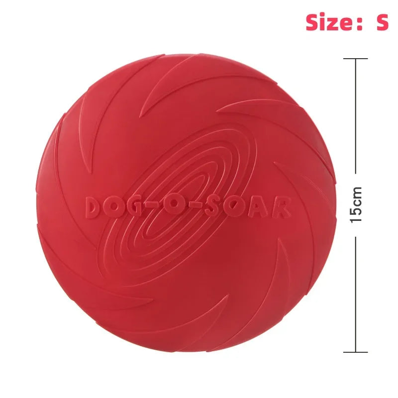 Flying Disc Dog Toy – Silicone Interactive Fetch Toy for Puppies