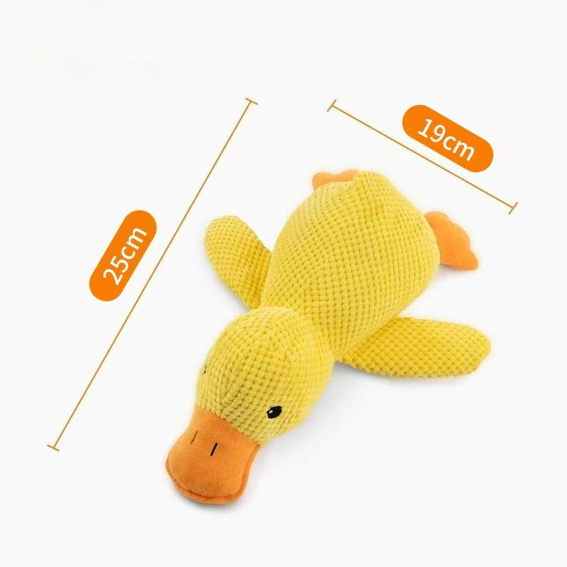 Plush Dog Toy Duck Squeaky Chew Toy for Small & Large Dogs
