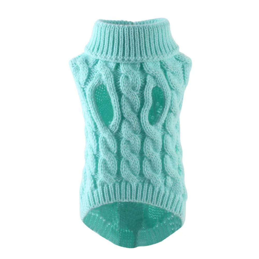 Dog Sweater for Small Dogs Warm Knit Winter Pet Clothing