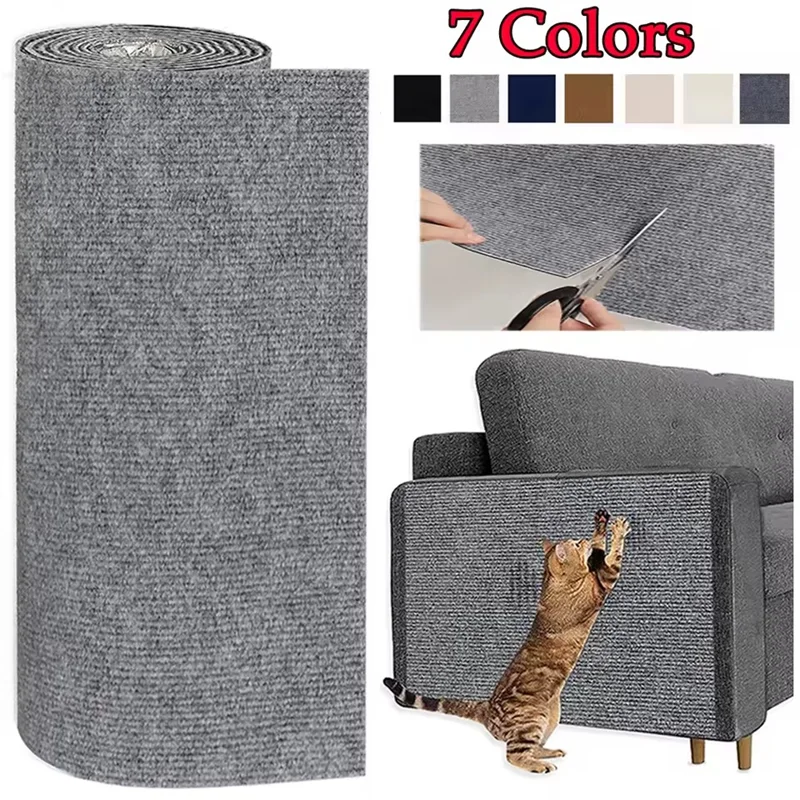 Cat Scratcher Pad Self-Adhesive Cat Scratch Mat for Furniture