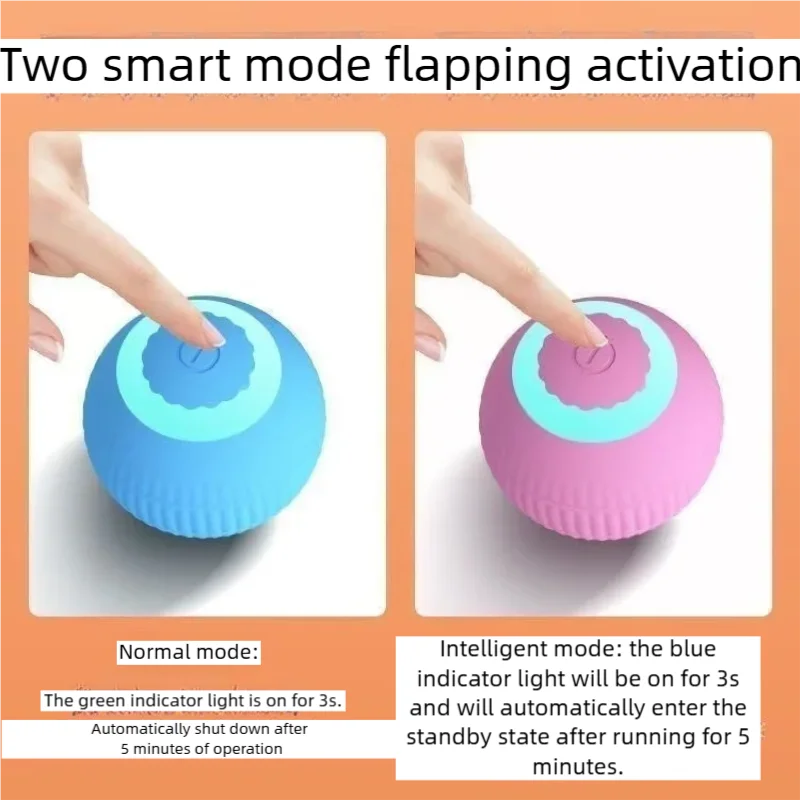 Interactive Cat Ball Toy – Automatic Rolling Rechargeable Toy