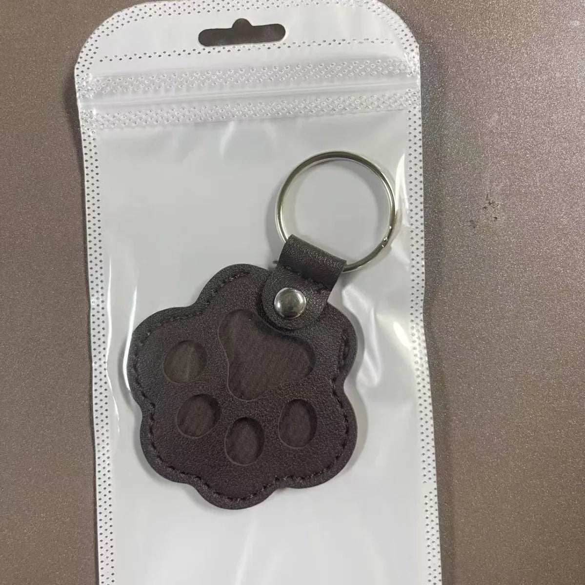 Pet Memorial Keychain – Dog Hair Keepsake Leather Pendant