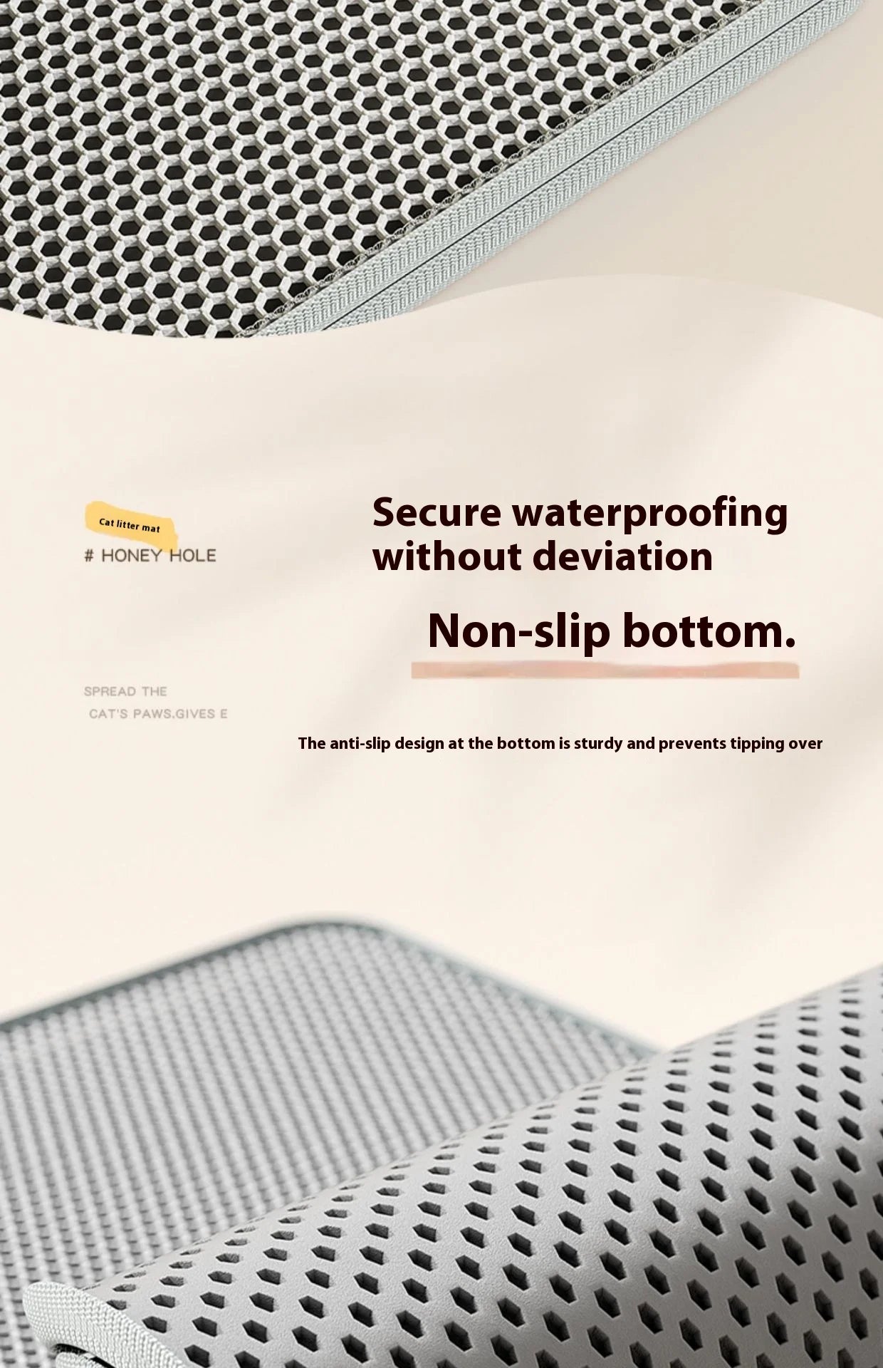 Cat Litter Mat – 2-Layer Sand Trapping Waterproof
