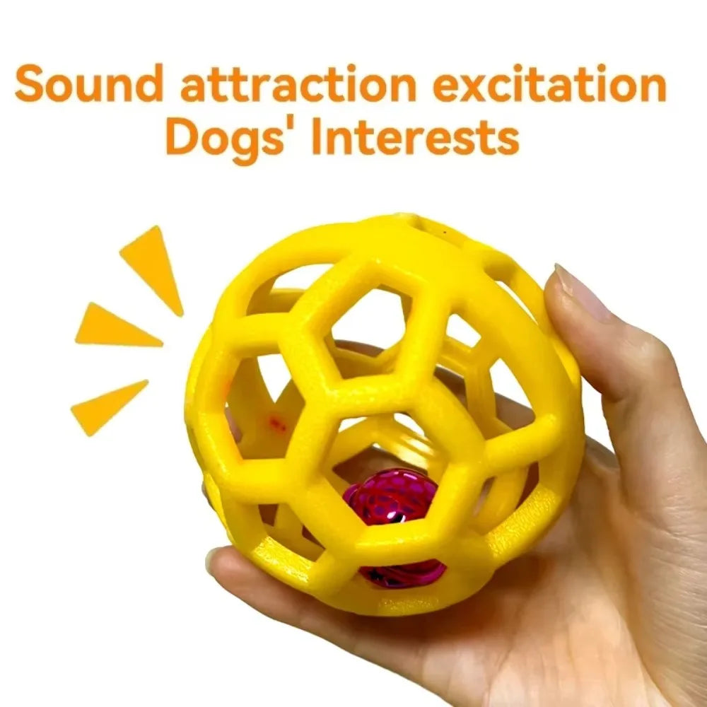 Dog Chew Toy Rubber Ball for Teeth Cleaning & Training