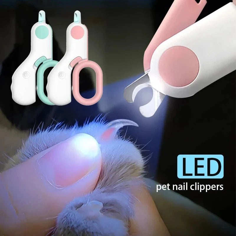 LED Dog Nail Clipper – Stainless Steel Pet Nail Trimmer