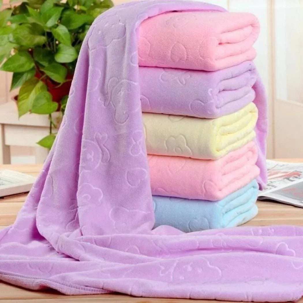 Pet Bath Towel – Quick Drying Absorbent Towel for Dogs & Cats