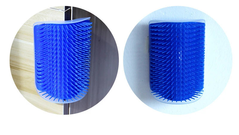 Cat Corner Brush Self Grooming Hair Removal & Massage Scratcher