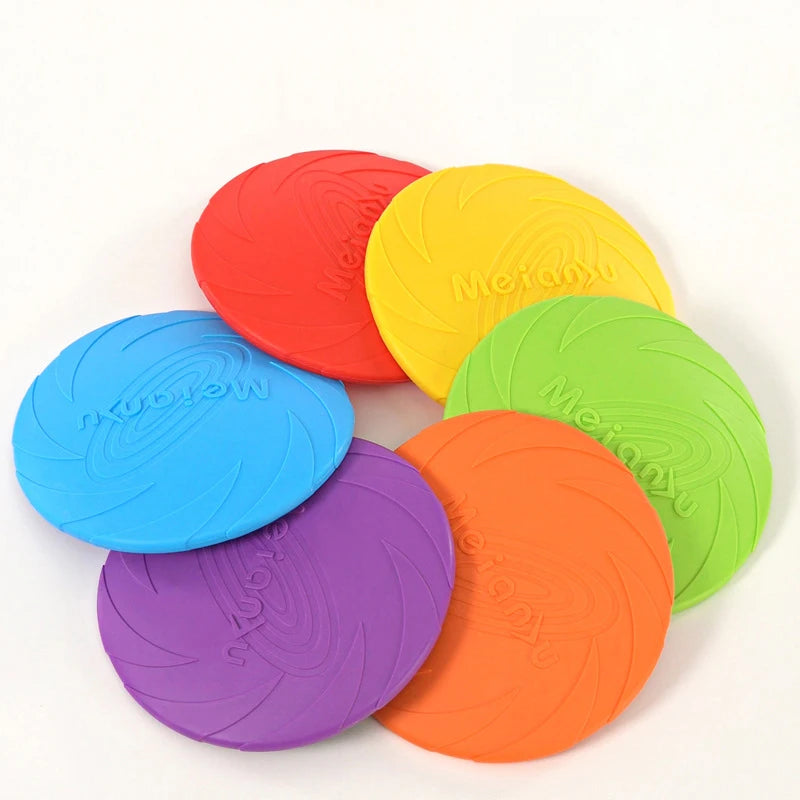 Flying Disc Dog Toy TPR Outdoor Fetch Toy for Dogs