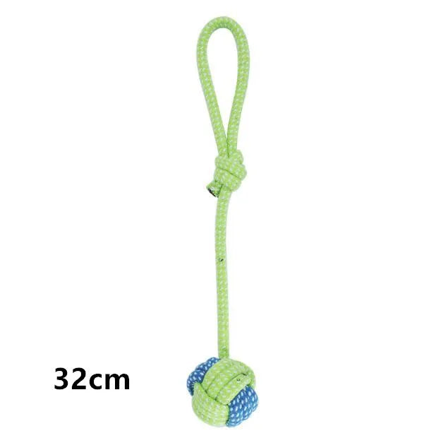 Rope Dog Toy, Cotton Chew & Interactive Dental Cleaning Toy