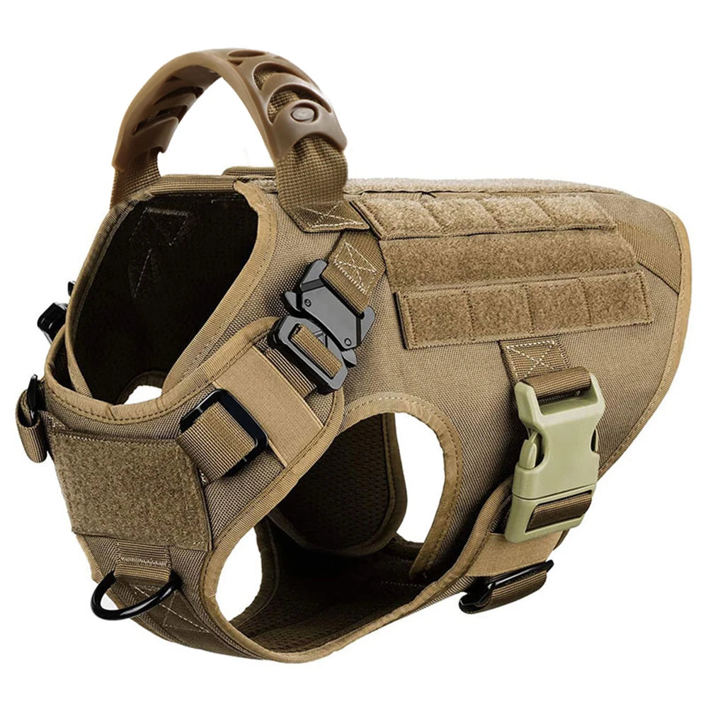 Large Dog Harness and Leash Set, Adjustable Padded Walking Vest