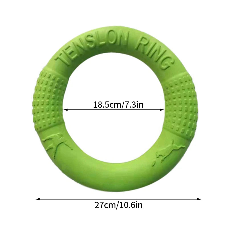 Dog Training Ring – Rubber Interactive Fetch & Flying Disc Toy