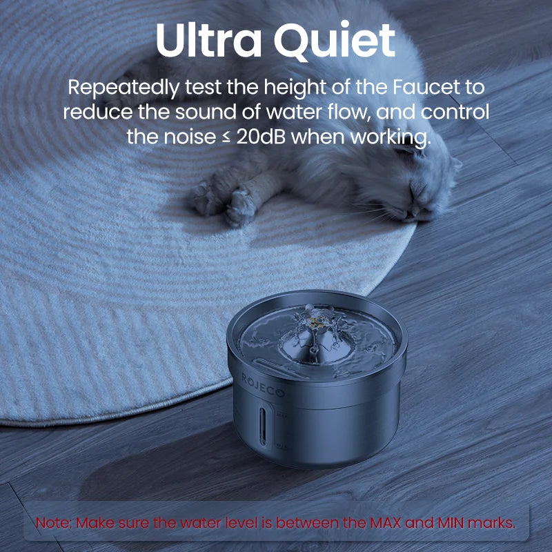 Cat Water Fountain Stainless Steel Automatic Pet Water Dispenser