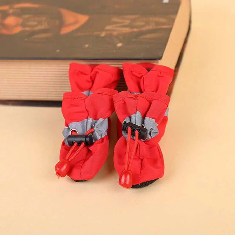 Waterproof Dog Boots – Non-Slip Reflective Shoes for Small Dogs