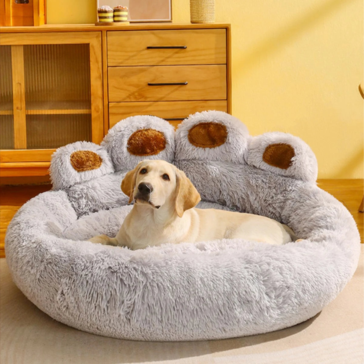 Fluffy Dog Bed Winter Warm Soft Pet Bed for Small & Large Dogs