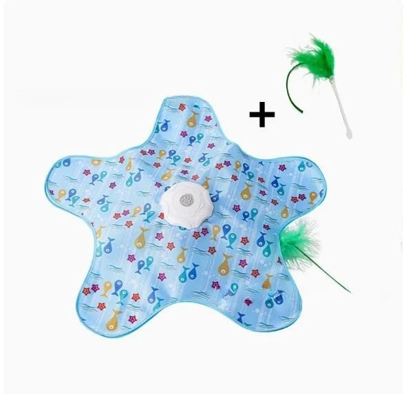 Automatic Hide and Seek Cat Toy – Moving Feather Interactive Toy