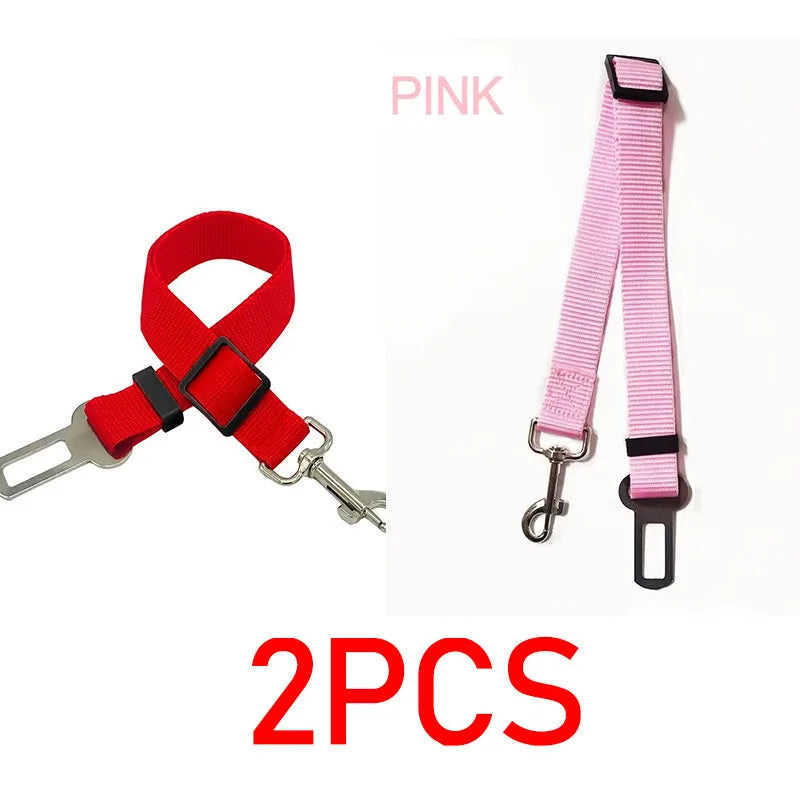 Dog Car Seat Belt – Adjustable Nylon Vehicle Safety Harness