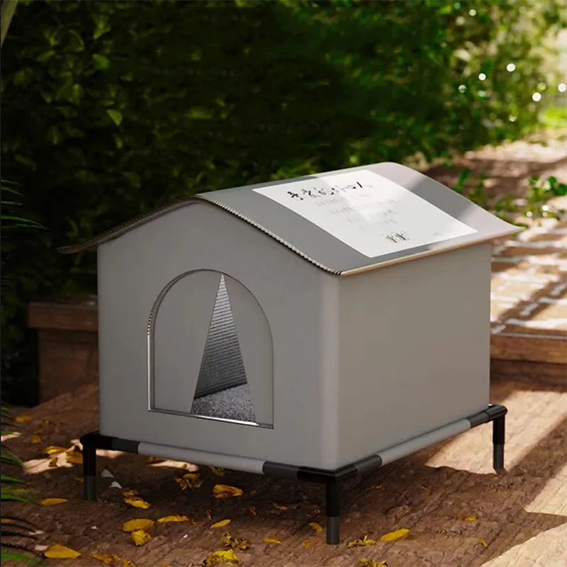 Outdoor Cat House – Waterproof Winter Pet Cave