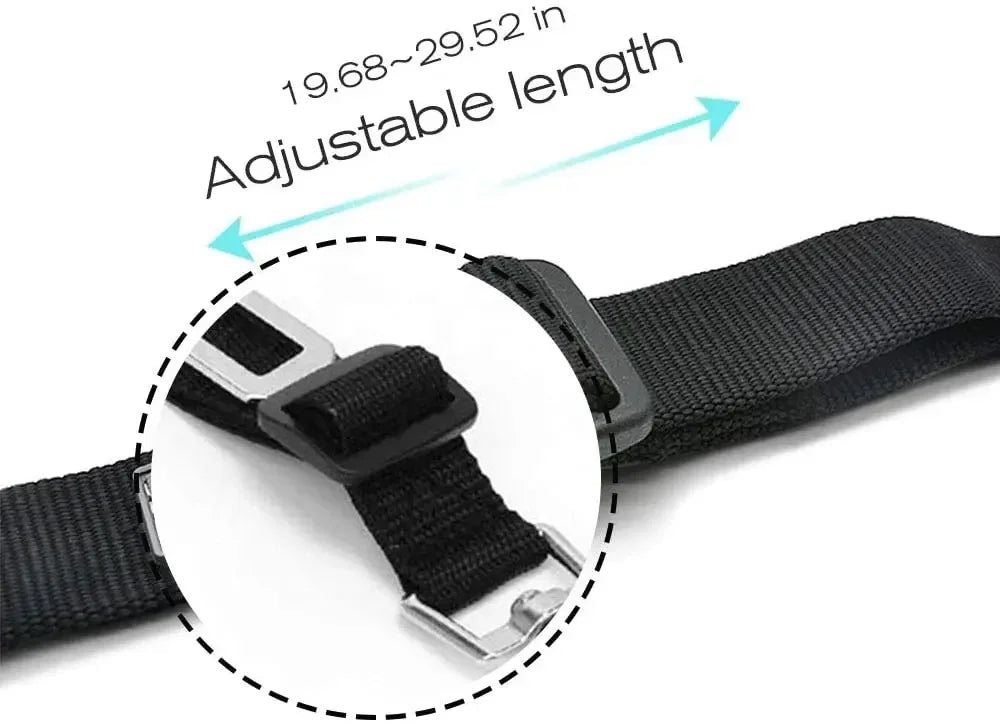 Dog Car Seat Belt – Adjustable Pet Safety Harness with Quick Release