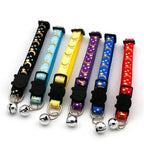 Adjustable Cat Collar with Bell – Star Moon Breakaway Collar