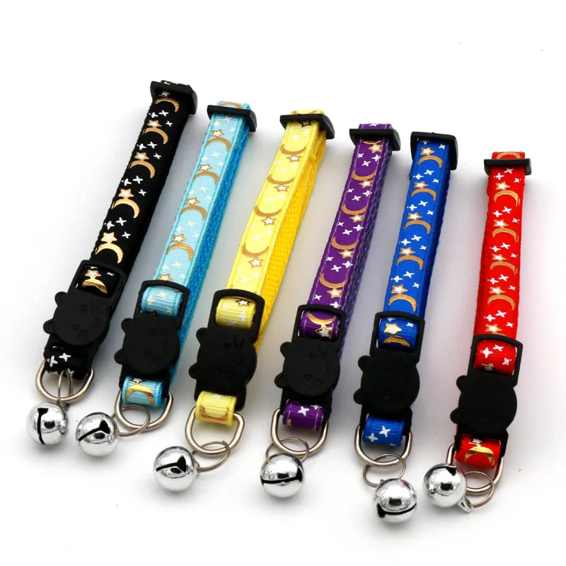 Adjustable Cat Collar With Bell – Breakaway Reflective Design