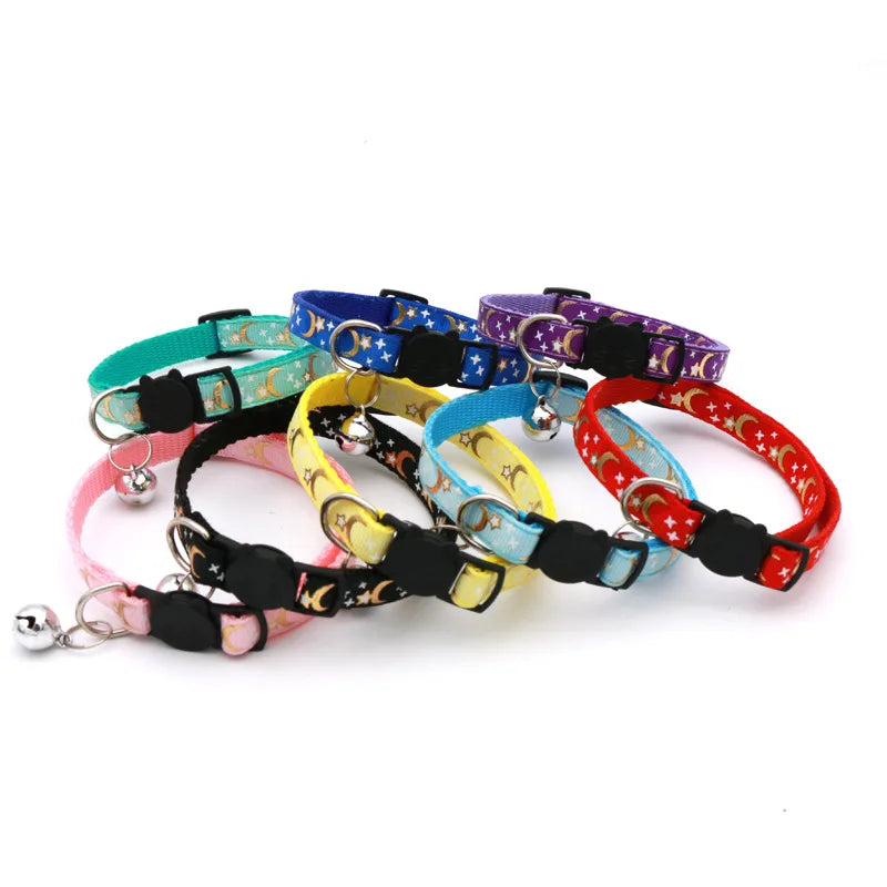 Adjustable Cat Collar With Bell – Breakaway Reflective Design