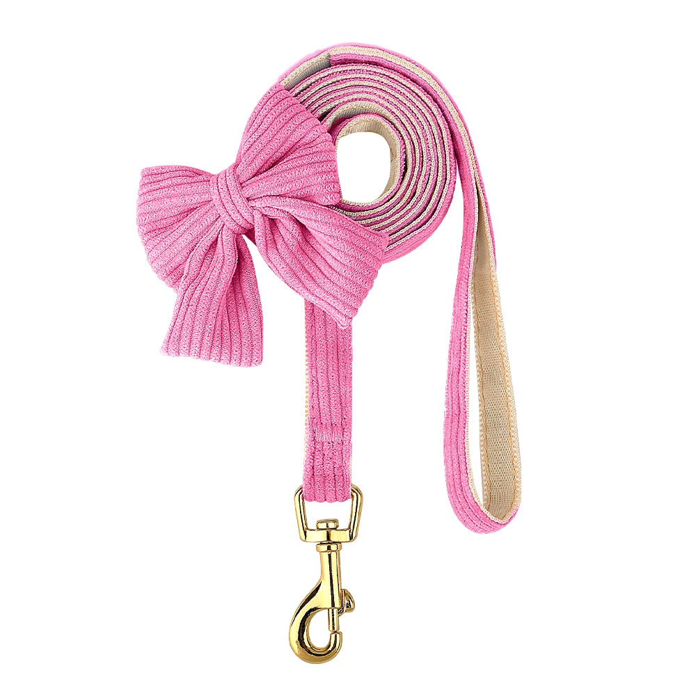 Dog Harness Leash Set, Soft Adjustable Harness & Collar for Small Dogs