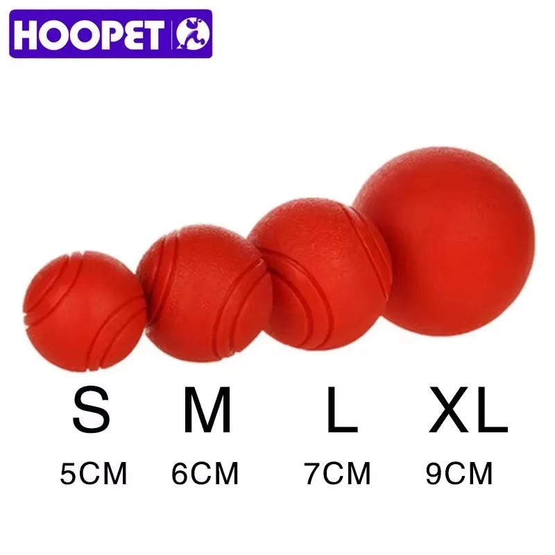 Rubber Dog Ball, Bite-Resistant Chew Toy for Puppies & Dogs