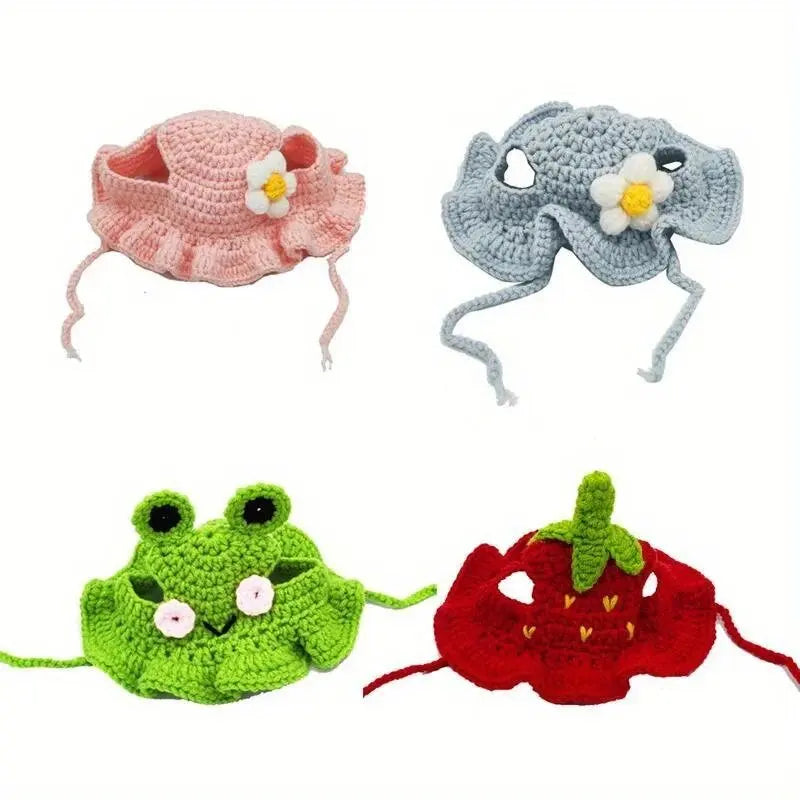 Cat Knitted Hat – Cute Winter Pet Accessory