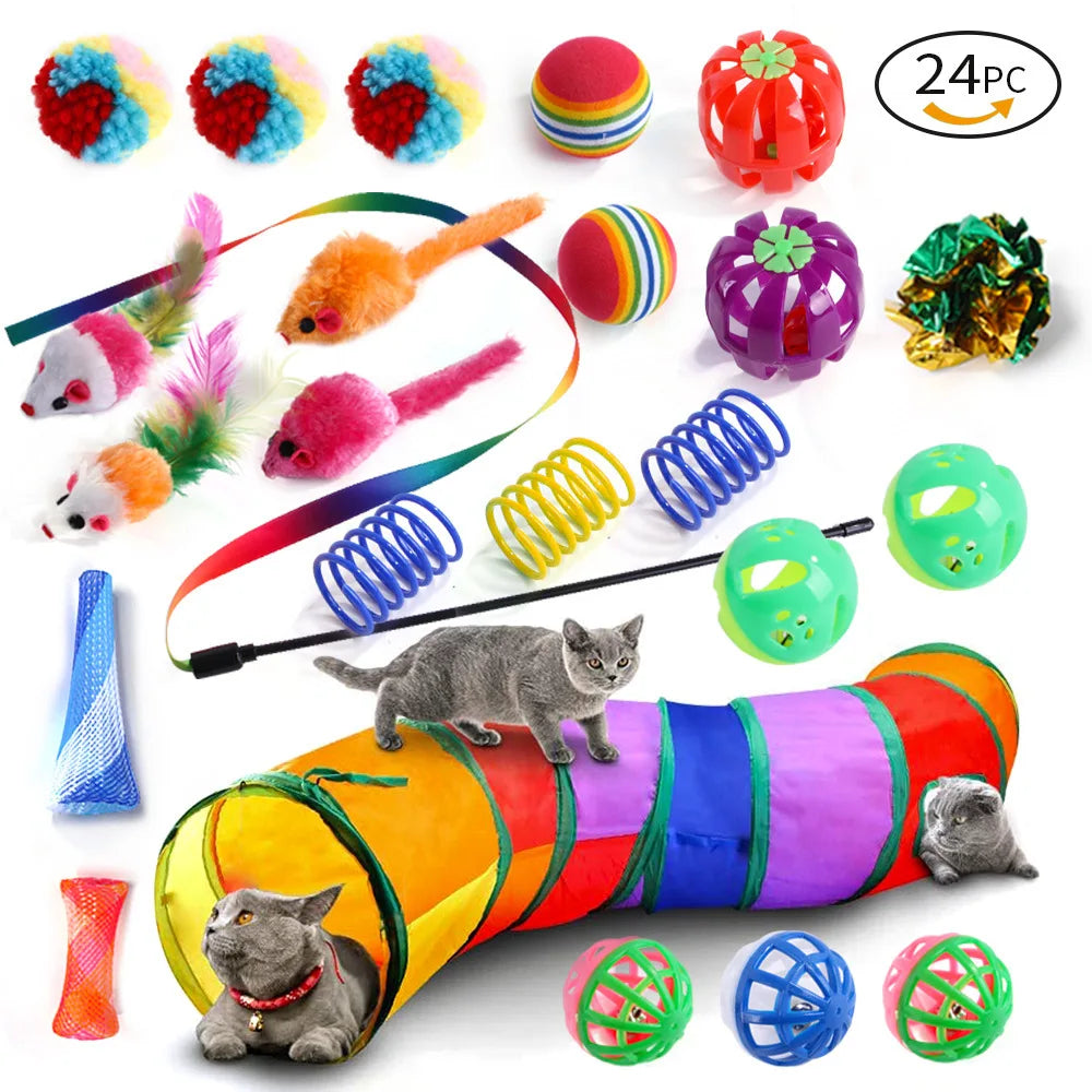 Cat Toy Set – 20 Piece Interactive Variety Toys for Cats