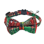 Breakaway Cat Collar with Bell – Plaid Bow Tie Adjustable Collar
