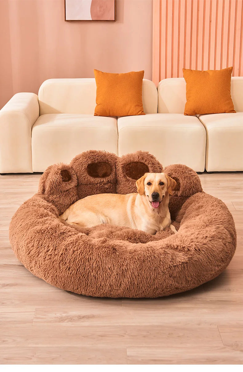 Fluffy Dog Bed Winter Warm Soft Pet Bed for Small & Large Dogs