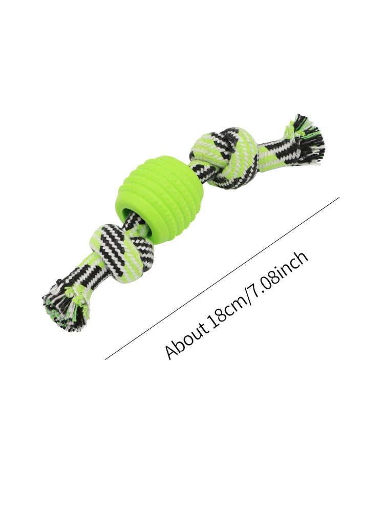 Dog Rope Ball Toy – Double Knot Chew Toy for Dogs