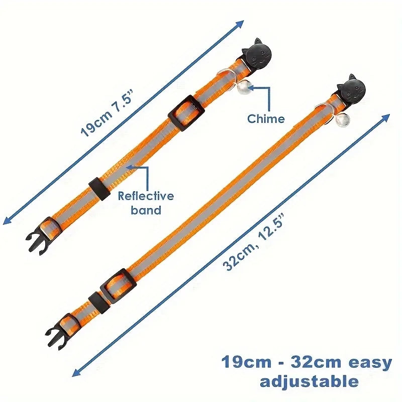 Breakaway Cat Collars – 10-Pack with Bells
