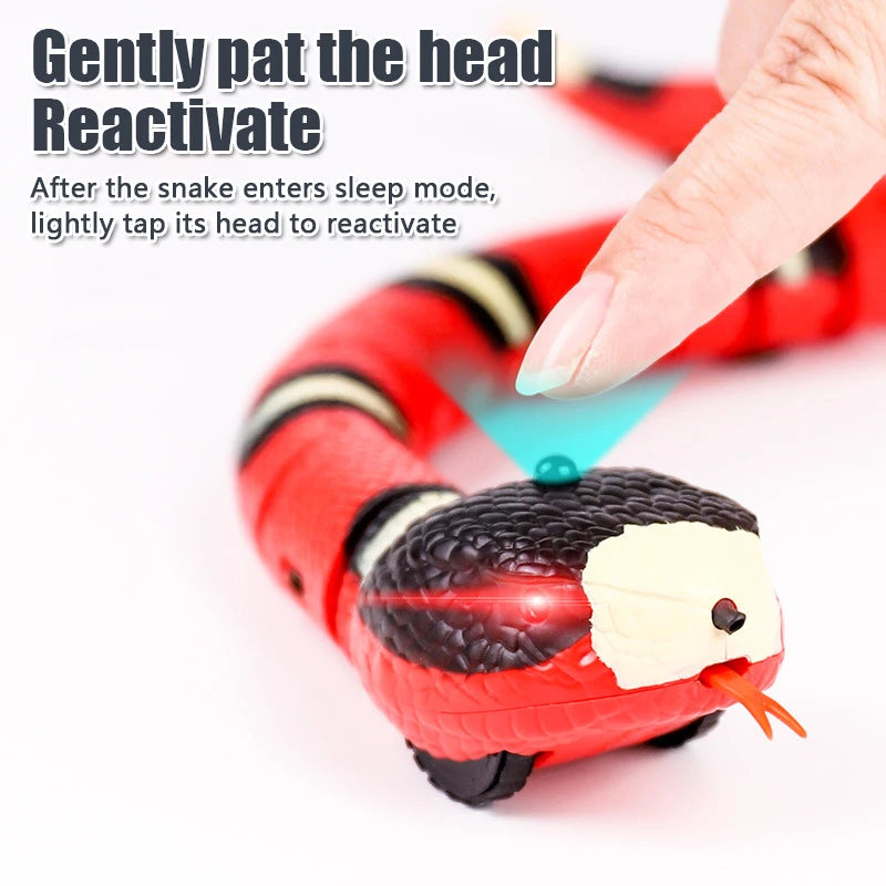 Interactive Snake Cat Toy – Smart Sensing Automatic Rechargeable