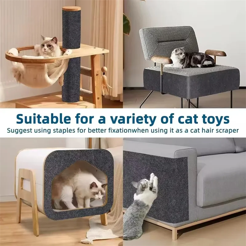 Cat Scratcher Pad Self-Adhesive Cat Scratch Mat for Furniture