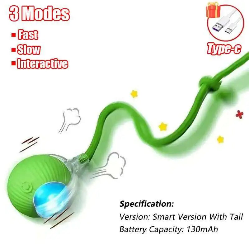 Automatic Dog Ball Toy – Rechargeable Interactive Rolling Ball