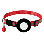AirTag Cat Collar, Reflective Breakaway Collar with Bell