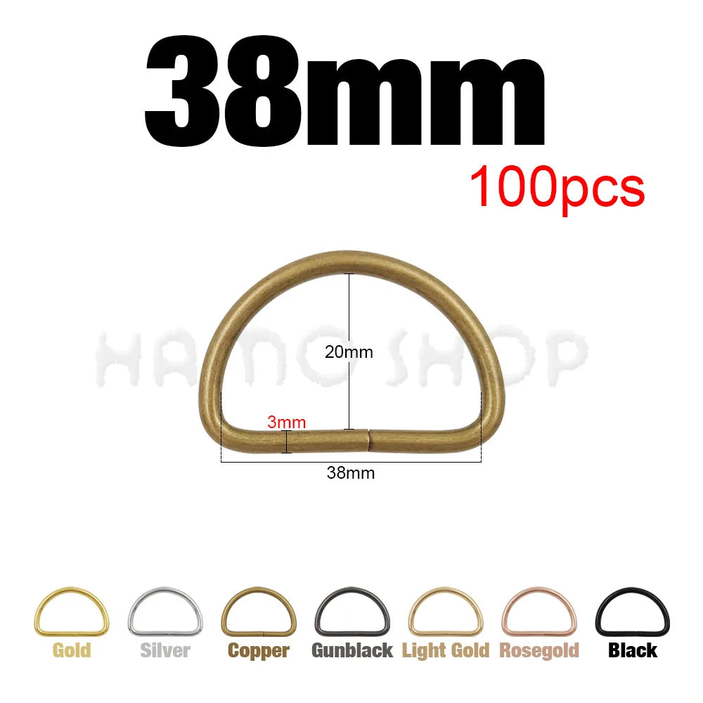 Metal D Ring Buckle – Bag Strap Hardware for Leather Craft DIY