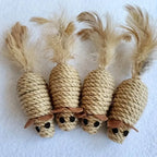 Sisal Mouse Cat Toy – Interactive Self-Play Toy for Kittens