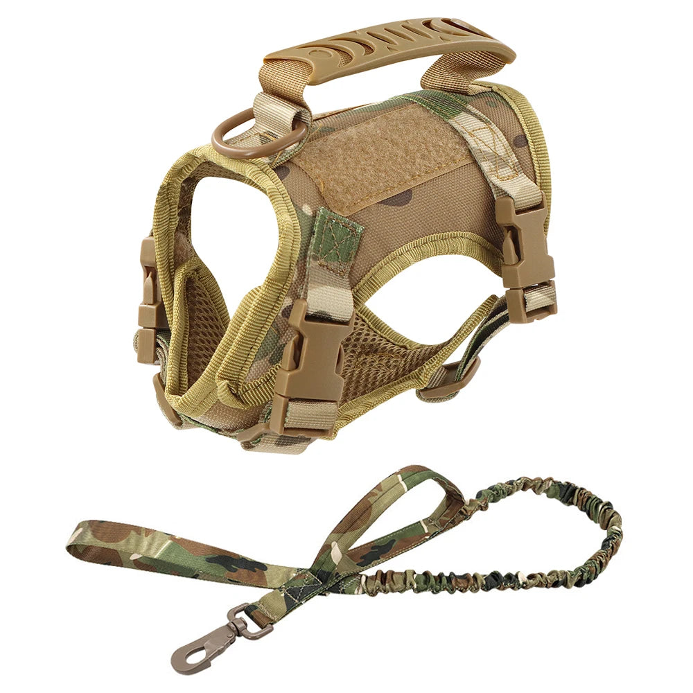 Tactical Cat Harness – Adjustable Soft Mesh Pet Vest