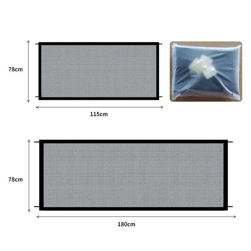Dog Barrier Fence Folding Mesh Pet Gate for Indoor Safety