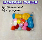 Interactive Cat Toy Playset with 20 Plush Balls for Indoor Cats