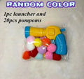21pcs/set cat playset: includes 1pc transmitter and 20pcs random color plush balls, perfect as an interactive toy for indoor cat