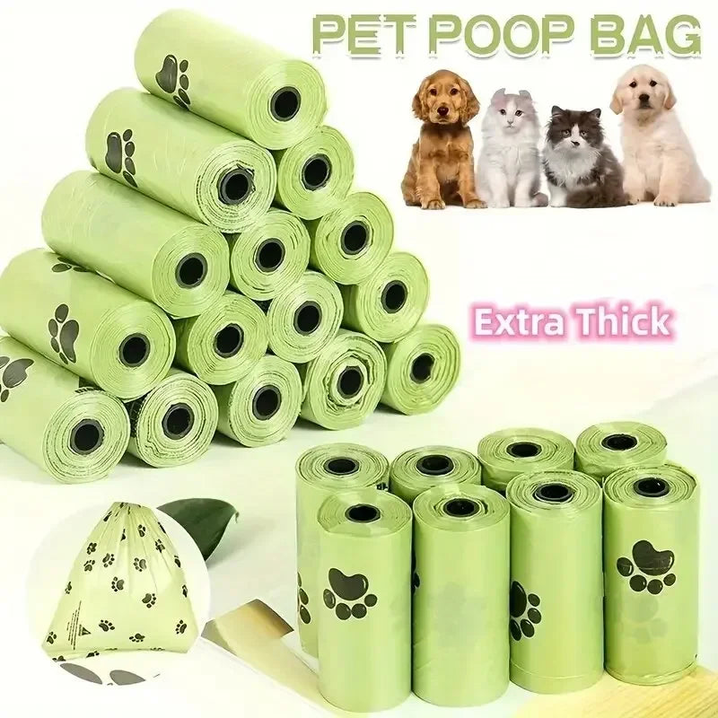 Large Dog Poop Bags – Pet Waste Bag Refills, 15 Bags per Roll