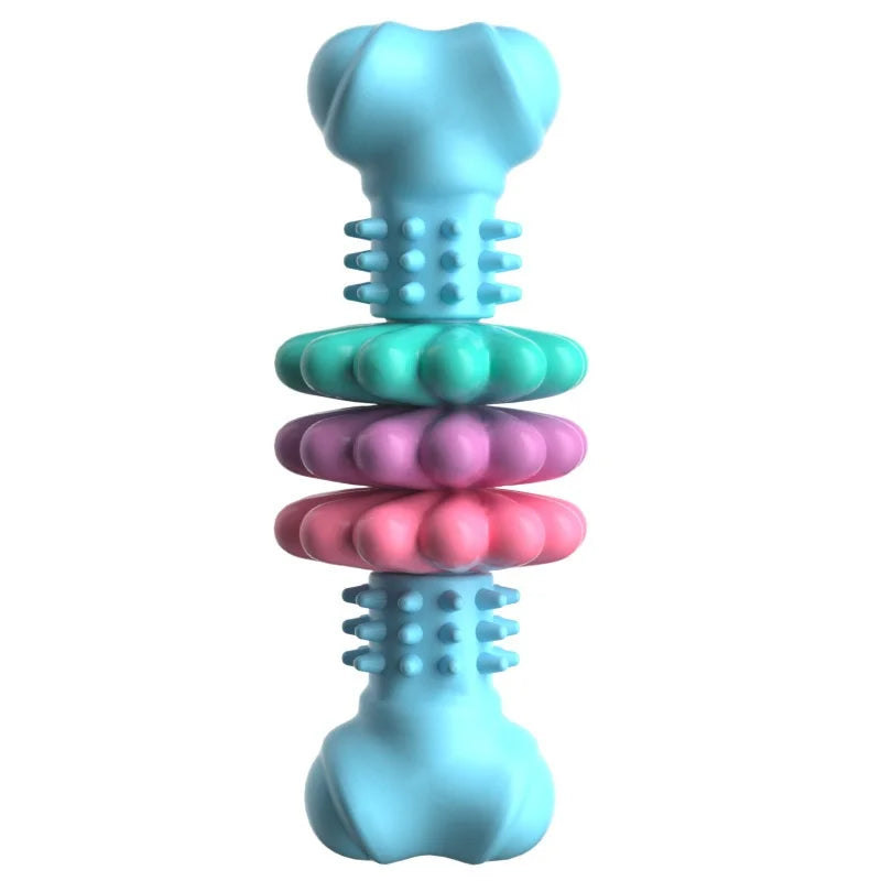 Dog Teething Toy, TPR Chew Stick & Treat Dispensing Toy