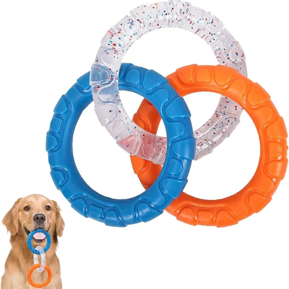 Dog Chew Toy Rubber Ball for Teeth Cleaning & Training