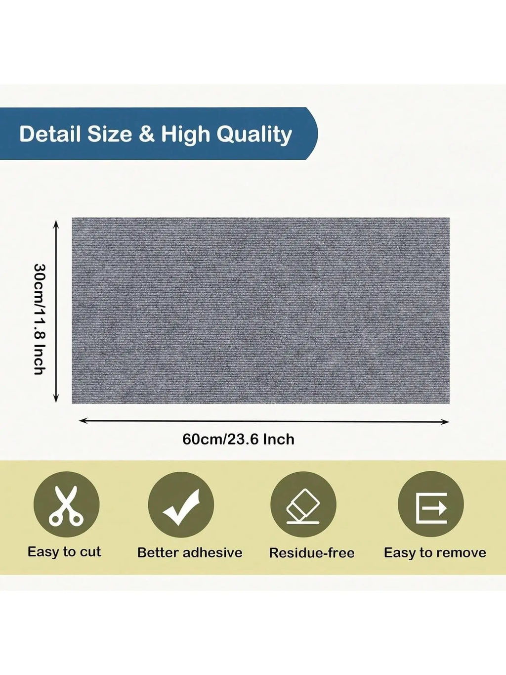 Cat Scratching Pad – Self-Adhesive Trimmable Mat for Furniture