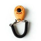 Dog Training Clicker Plastic Adjustable Wrist Strap Pet Trainer