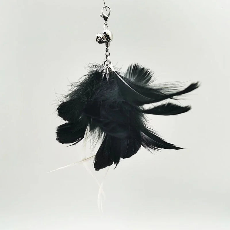 Interactive Feather Cat Wand with Bell & Suction Cup