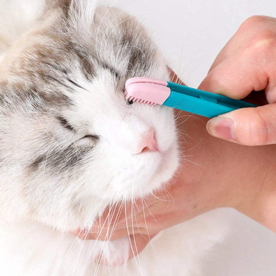 Cat Tear Stain Remover Comb Pet Eye Cleaning Brush